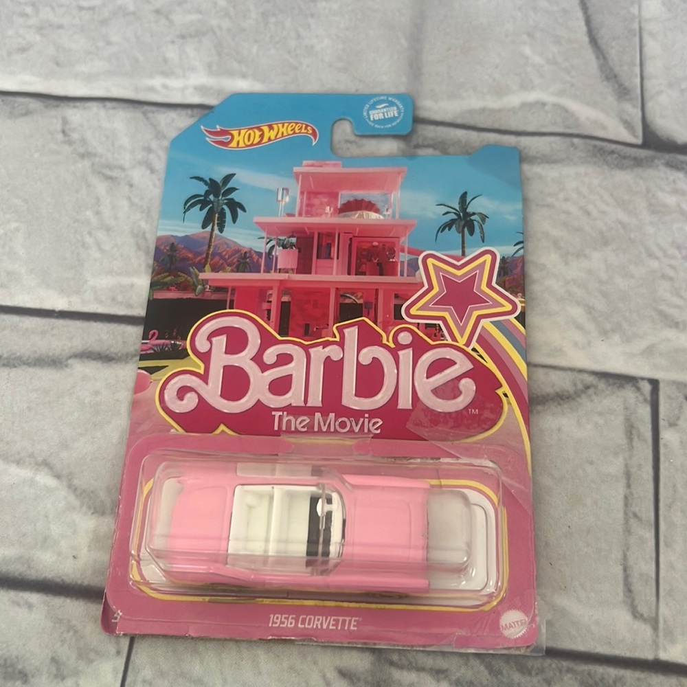 Barbie The movie Hot wheels 1956 pink corvette